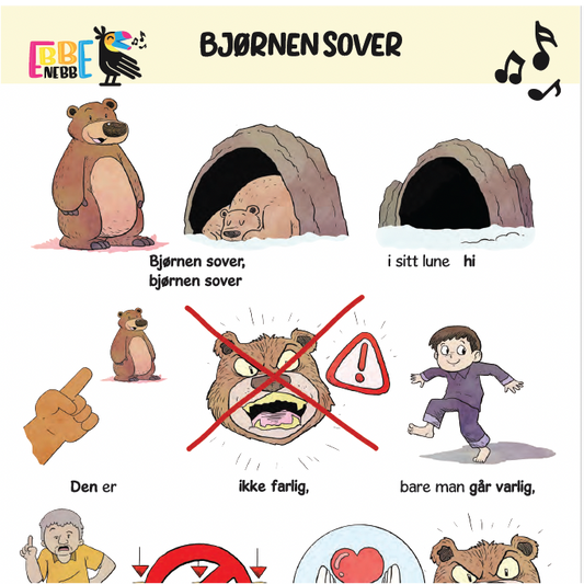 Sangkort: Bjørnen sover