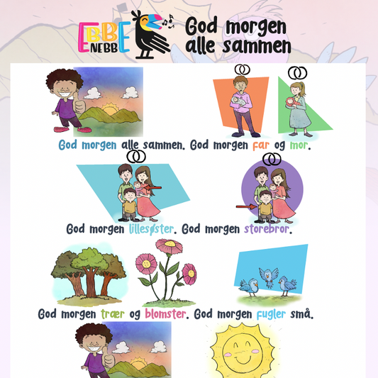 Sangkort: God morgen alle sammen