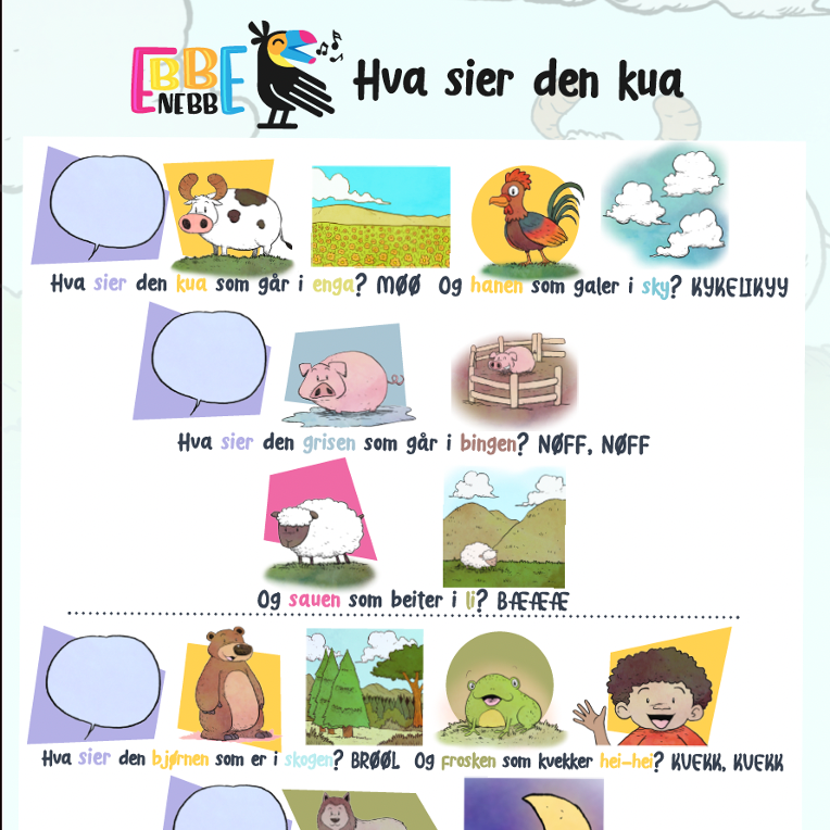 Sangkort: Hva sier den kua