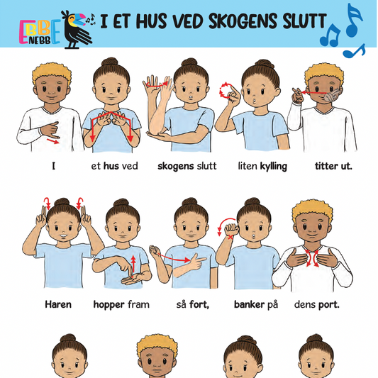 Sangkort: I et hus ved skogens slutt