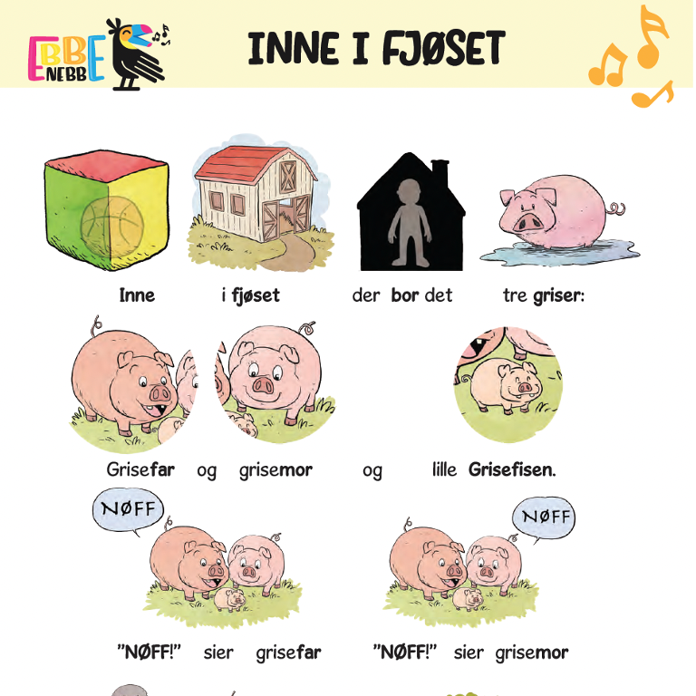 Sangkort: Inne i fjøset