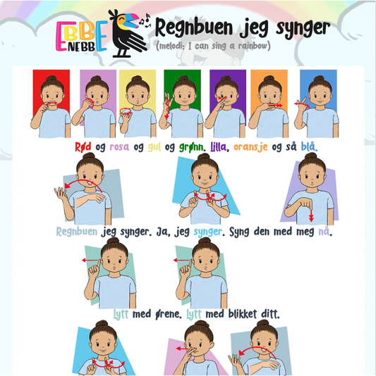 Sangkort: Regnbuen jeg synger