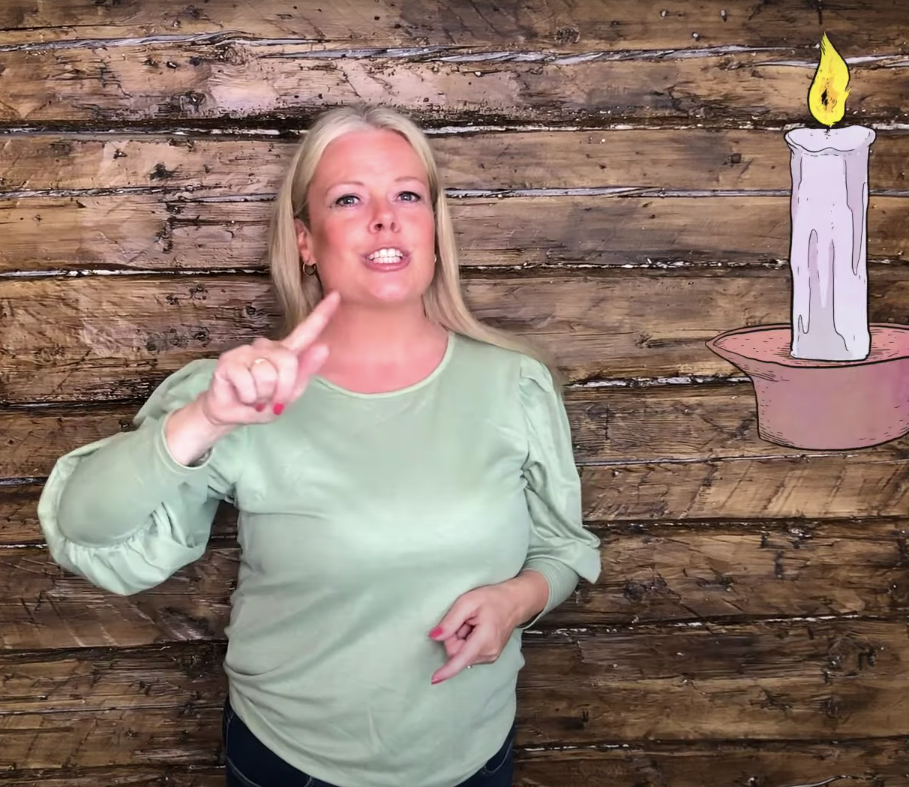 "Tenn lys" med tegnstøtte