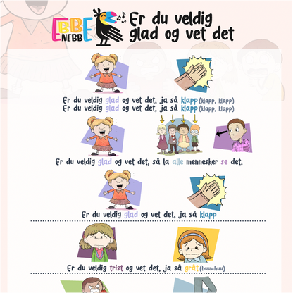 Sangkort: Er du veldig glad og vet det