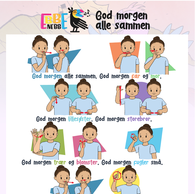 Sangkort: God morgen alle sammen