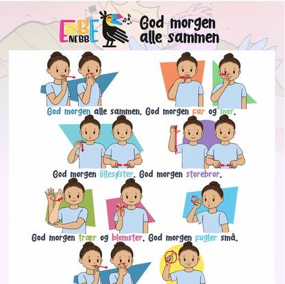 Sangkort: God morgen alle sammen