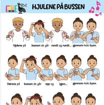 Sangkort: Hjulene på bussen