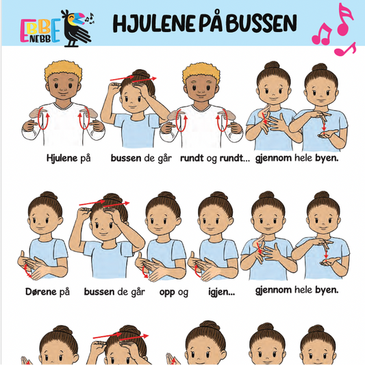 Sangkort: Hjulene på bussen