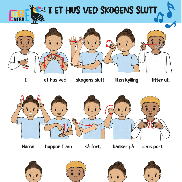 Sangkort: I et hus ved skogens slutt