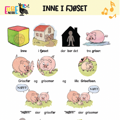 Sangkort: Inne i fjøset