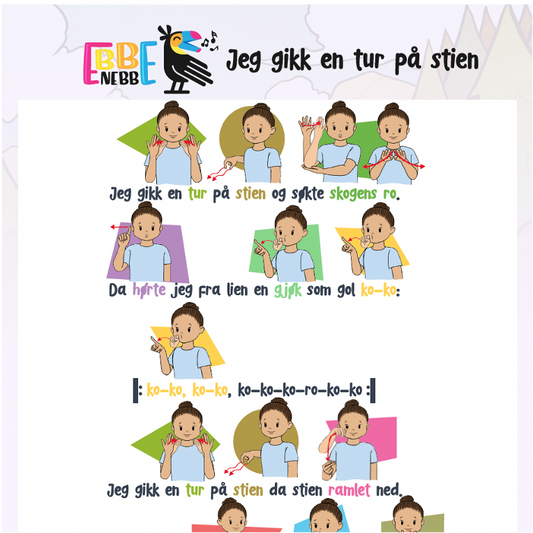 Sangkort: Jeg gikk en tur på stien