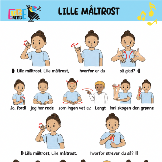 Sangkort: Lille måltrost