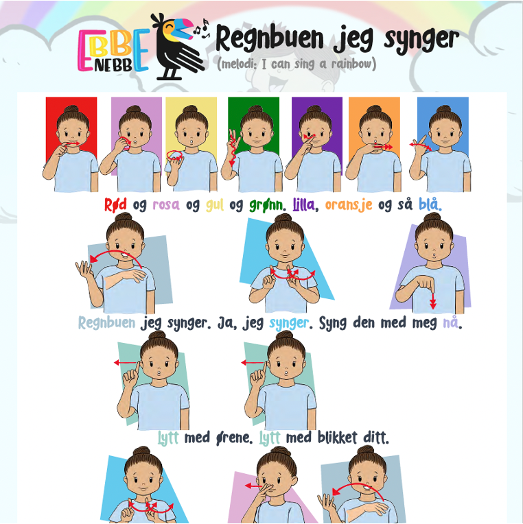 Sangkort: Regnbuen jeg synger