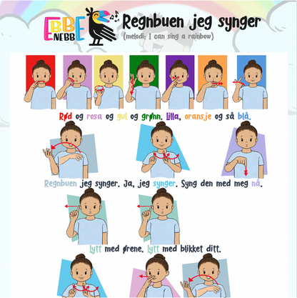 Sangkort: Regnbuen jeg synger