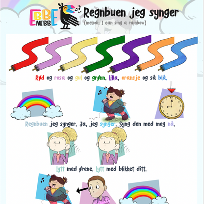 Sangkort: Regnbuen jeg synger
