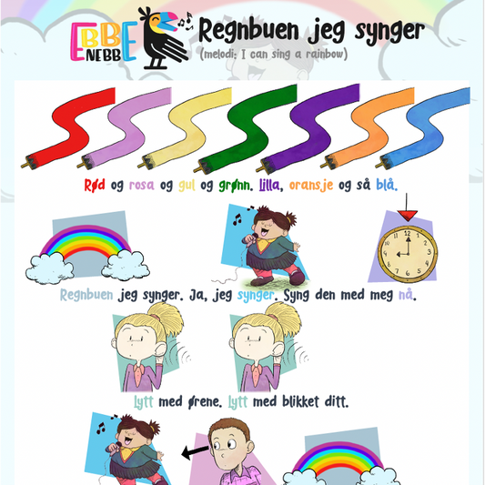 Sangkort: Regnbuen jeg synger