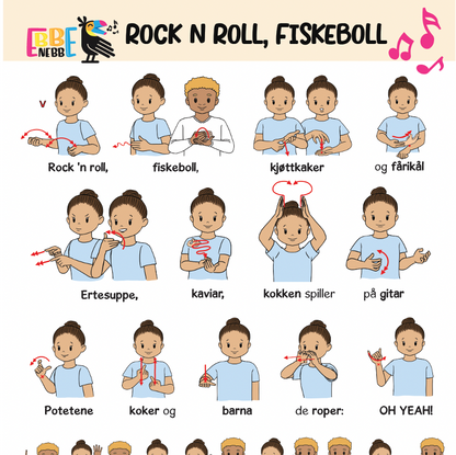 Sangkort: Rock n roll, fiskeboll